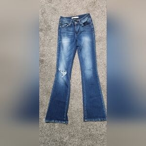 KanCan Blue Distressed Skinny Jeans